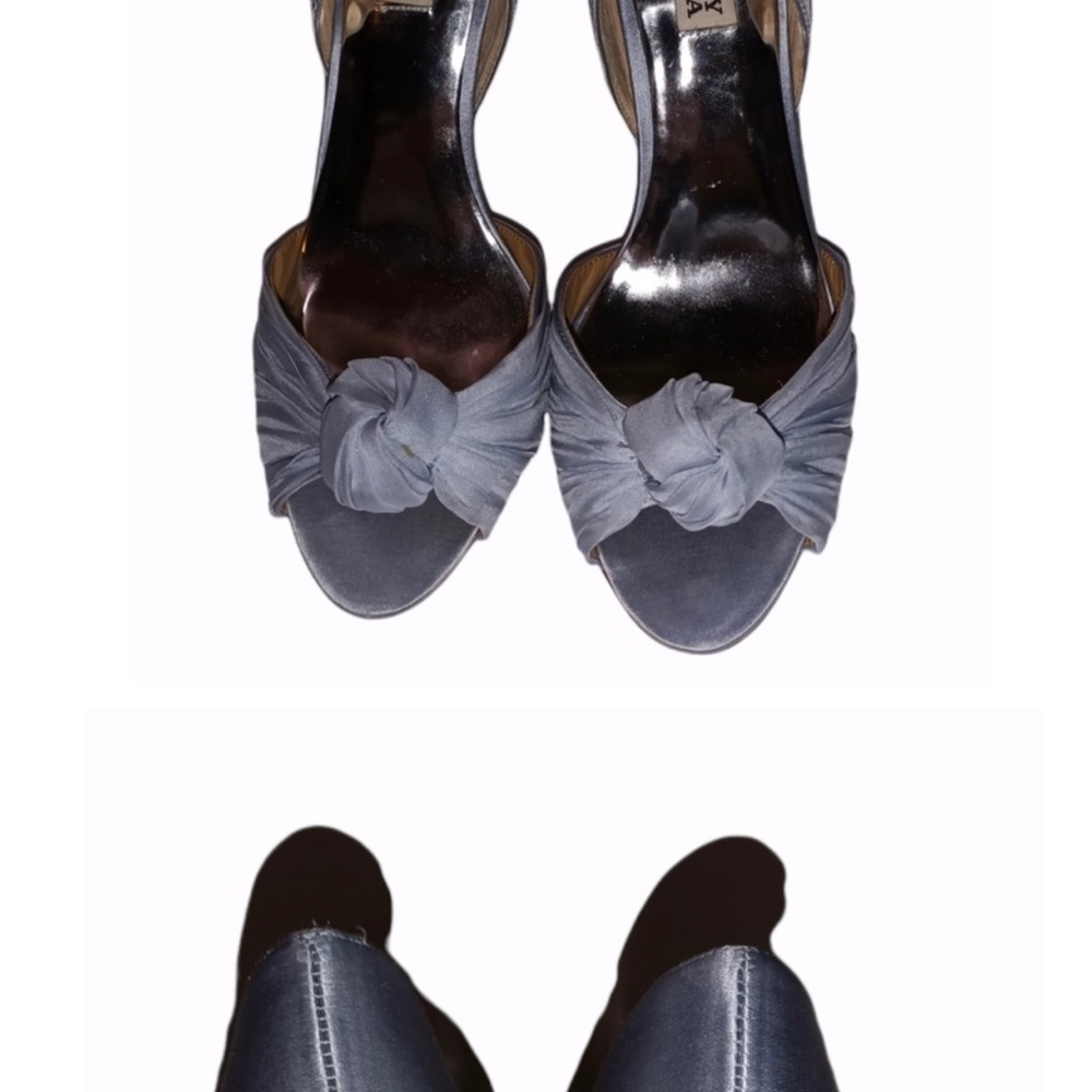 Badgley Mischka Musica d'Orsay Peep Toe Gray 8